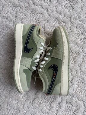 2023 Air Jordan 1 Low SE Craft GS 'Sky J Light Olive' Youth